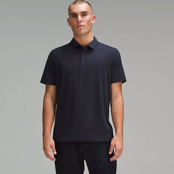 Lululemon Men's Evolution Short-Sleeve Polo Shirt Nautical Navy Size Small - Picture 1 of 12